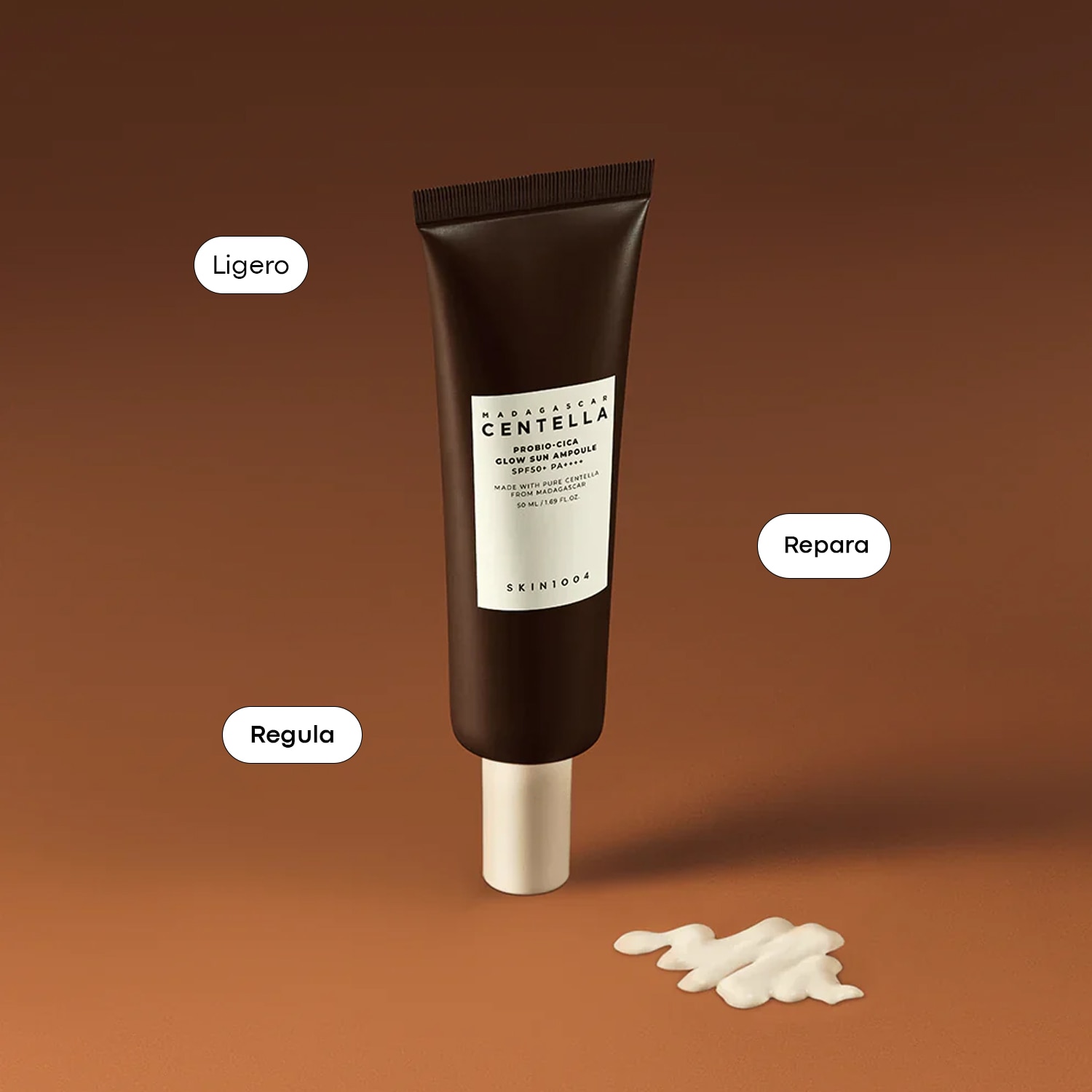 SKIN1004 MADAGASCAR CENTELLA PROBIO-CICA GLOW SUN AMPOULE (PROTECTOR SOLAR EN CREMA)